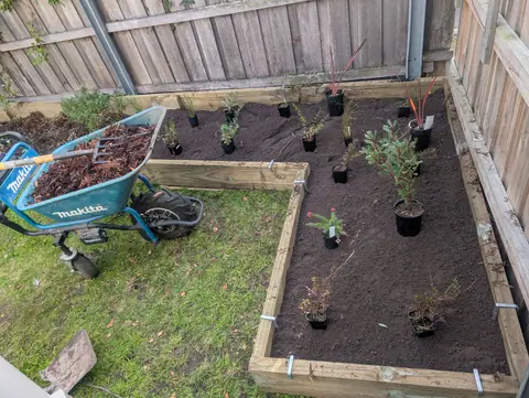 Edged planted garden project image 5